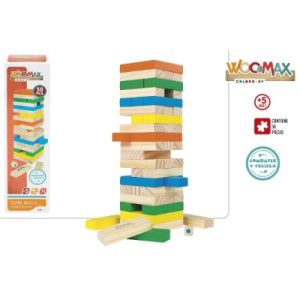 JOGO TORRE BLOCOS MADEIRA